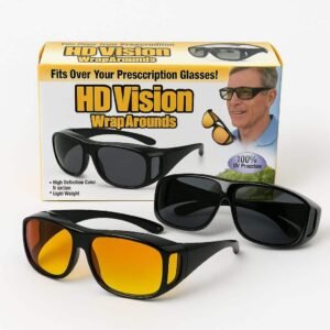 Day & Night Vision Fit-Over Sunglasses (2-in-1 Set)
