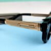 04 Classic Moscot Vintage UV400 Protection Sunglasses – Black & Golden Frame