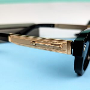 04 Classic Moscot Vintage UV400 Protection Sunglasses – Black & Golden Frame